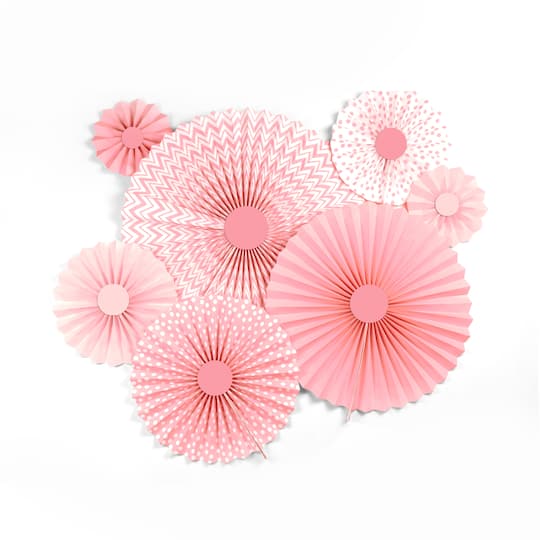 Pink Paper Rosettes Kit by Celebrate It&#xAE; Entertaining